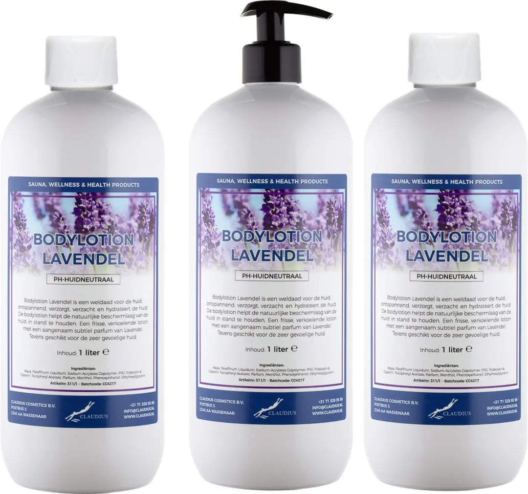 Splashbox Cosmetics Bodylotion Lavendel 3L - 3 Stuks