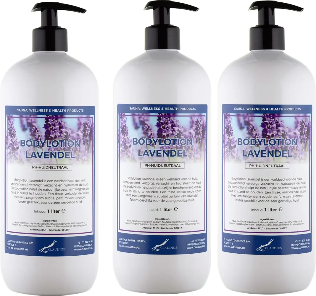 Splashbox Cosmetics Bodylotion Lavendel 3L - 3 Stuks