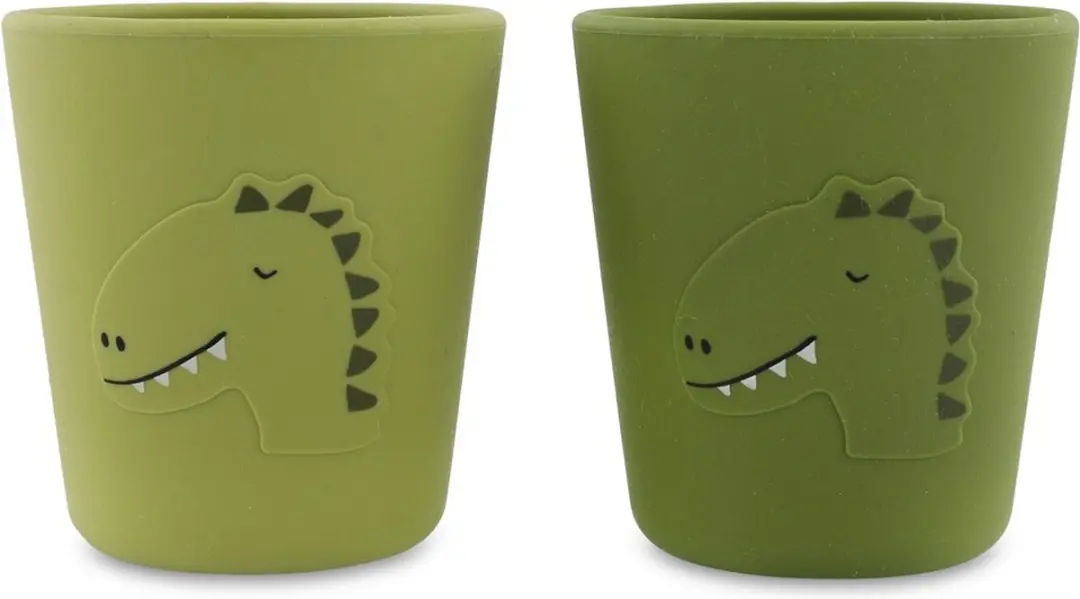 Trixie Silicone Cup Mr. Dino - 2x250ml Groen