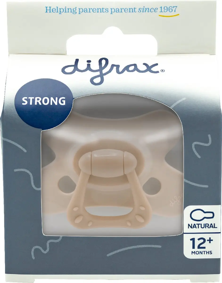 Difrax Fopspeen Naturel Edelsteen - 12+ Mnd