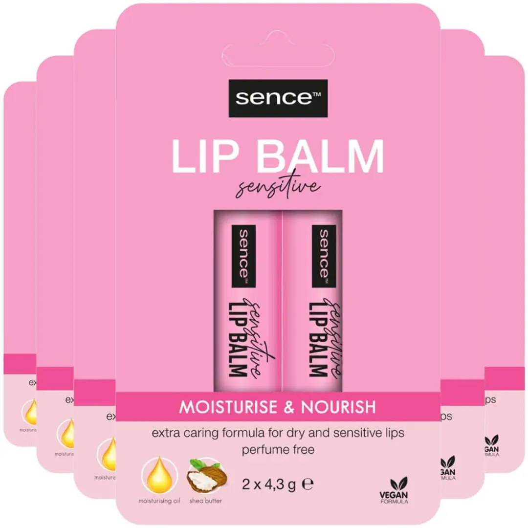 Sence Lippenbalsem Sensitive Pearl Shine - 12 Stuks
