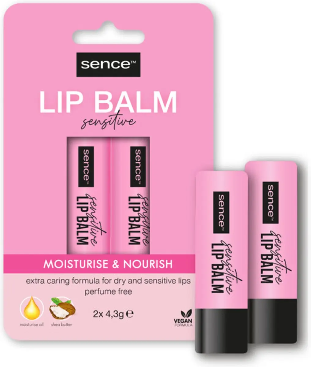 Sence Lippenbalsem Sensitive Pearl Shine - 12 Stuks