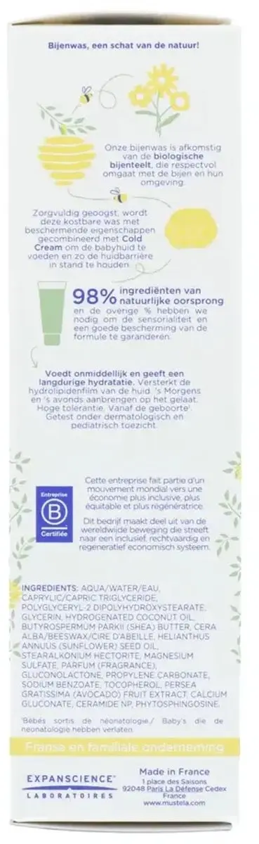 Mustela Baby Gezichtscrème Voedend 40ml
