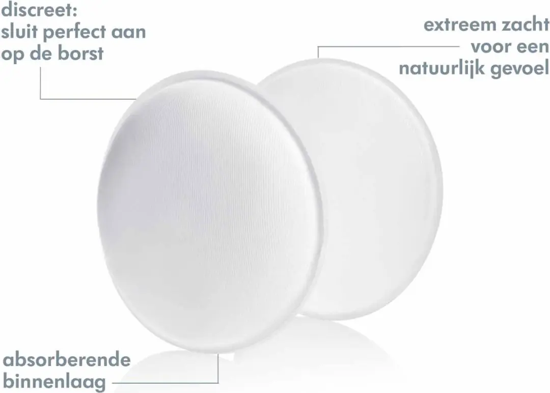 Medela Wasbare Zoogkompressen 4 Stuks - Wit