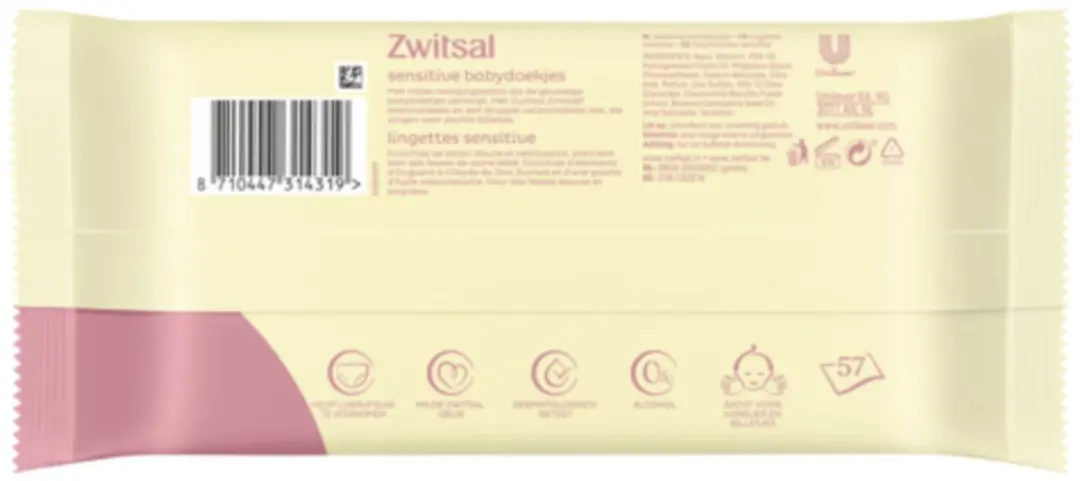 Zwitsal Sensitive Billendoekjes - 2736 Stuks (2x1368)