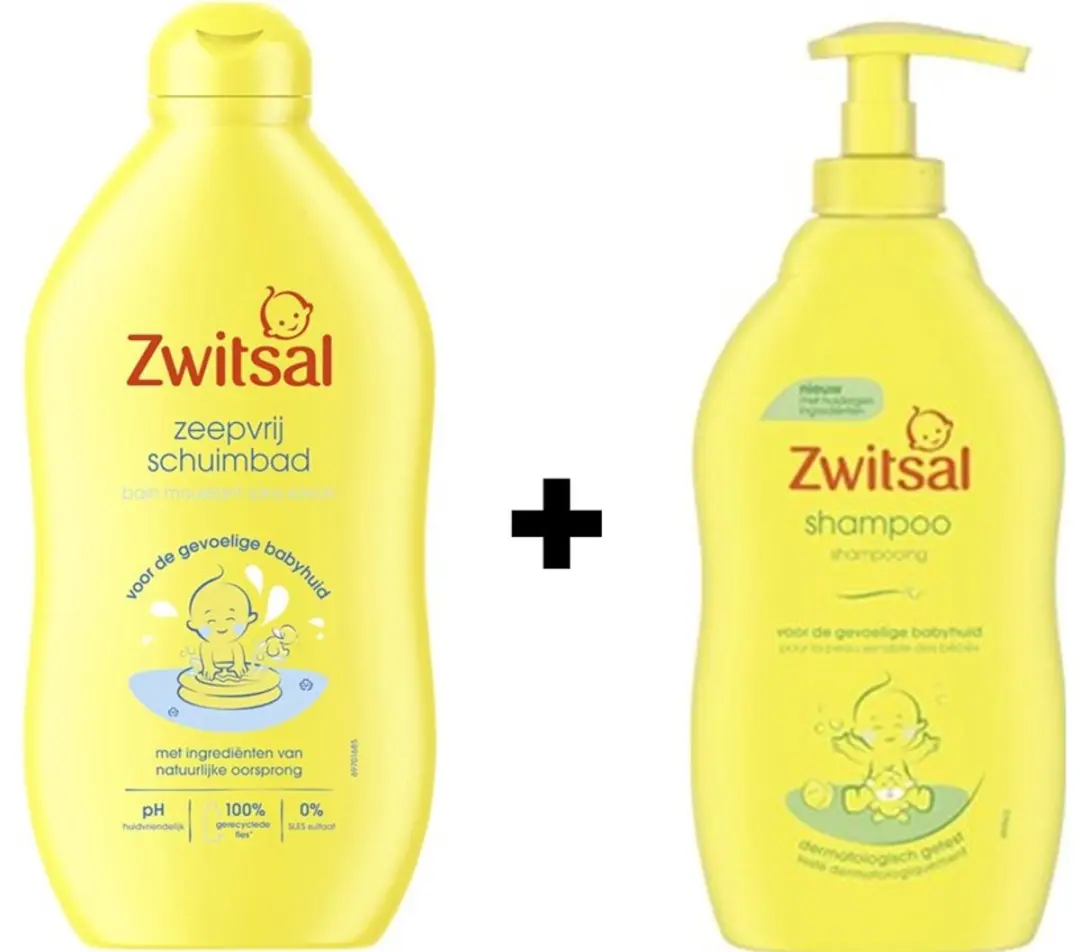 Zwitsal Schuimbad & Shampoo 2x400ml