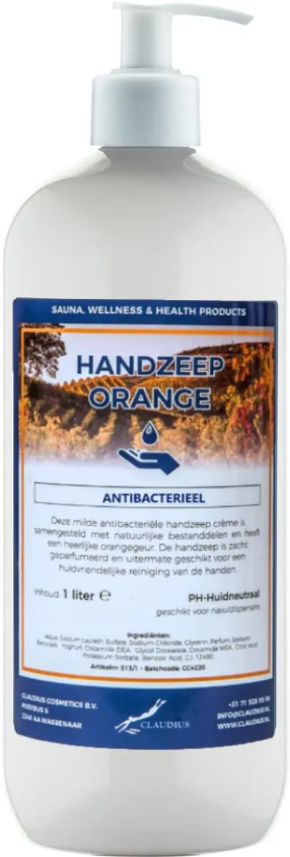 Splashbox Cosmetics Handzeep Orange 1L
