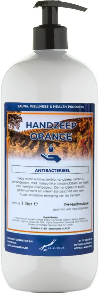 Splashbox Cosmetics Handzeep Orange 1L