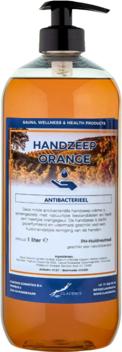 Splashbox Cosmetics Handzeep Orange 1L