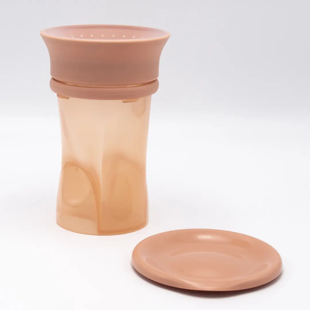 Difrax 360° Drinkbeker 250ml - Oranje - afbeelding 6 van 6