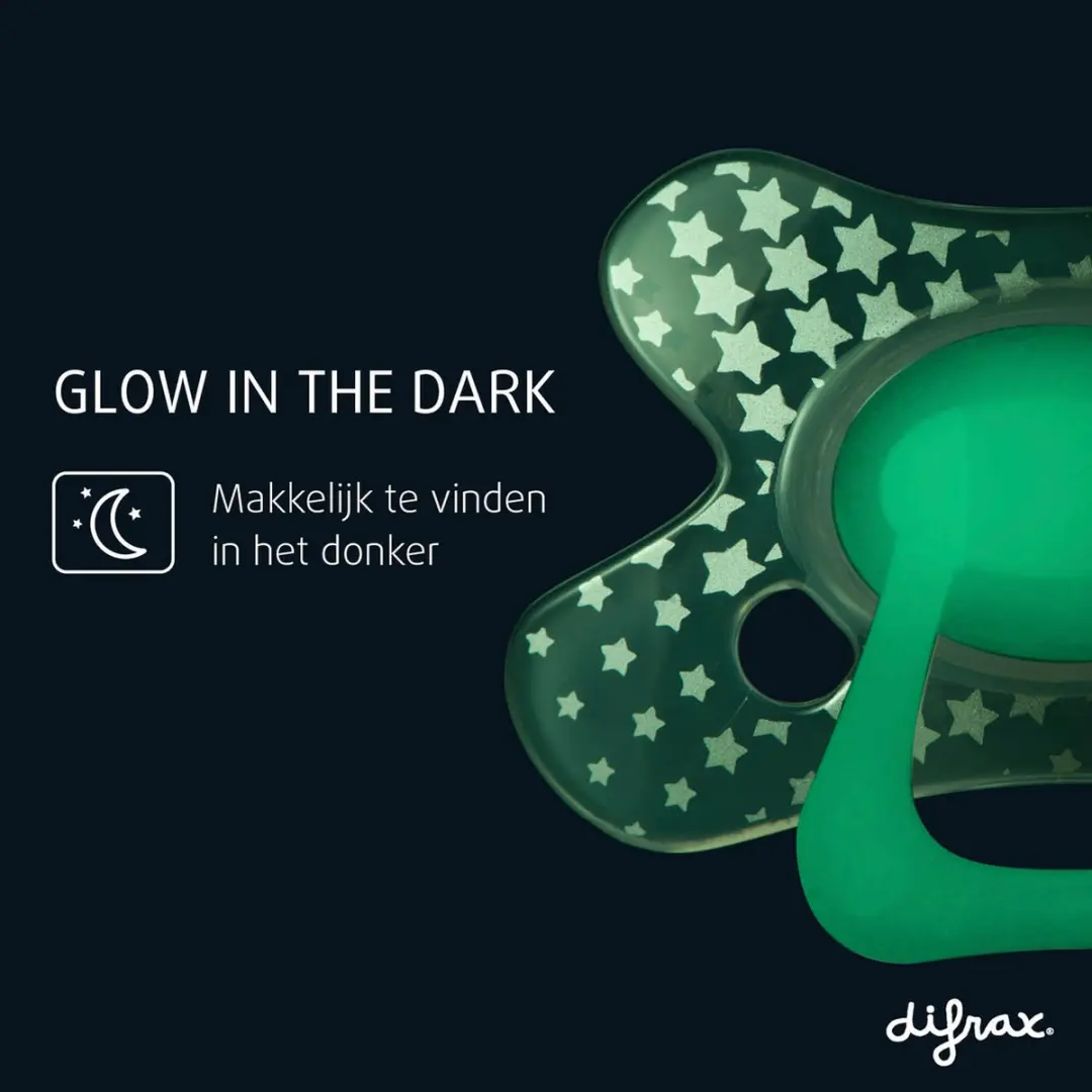 Difrax Natural Speen 12+ Maanden Glow in the Dark