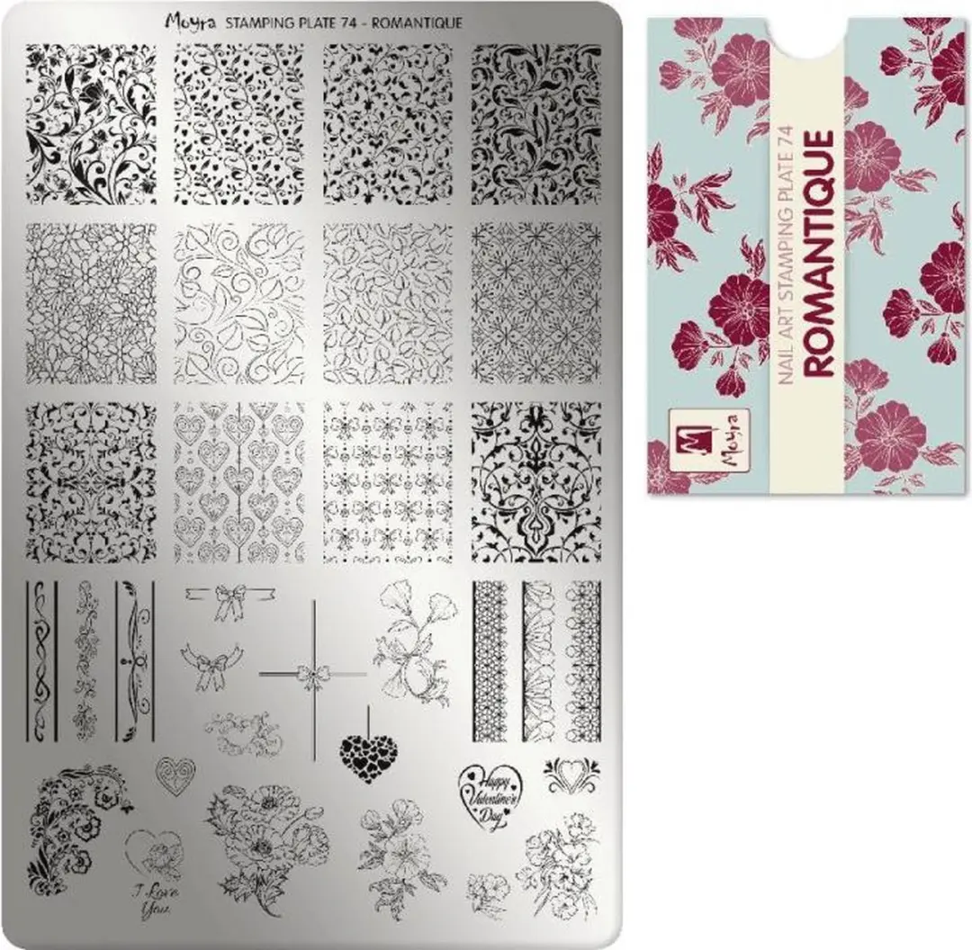 Moyra Stamping Plate 74 Romantique