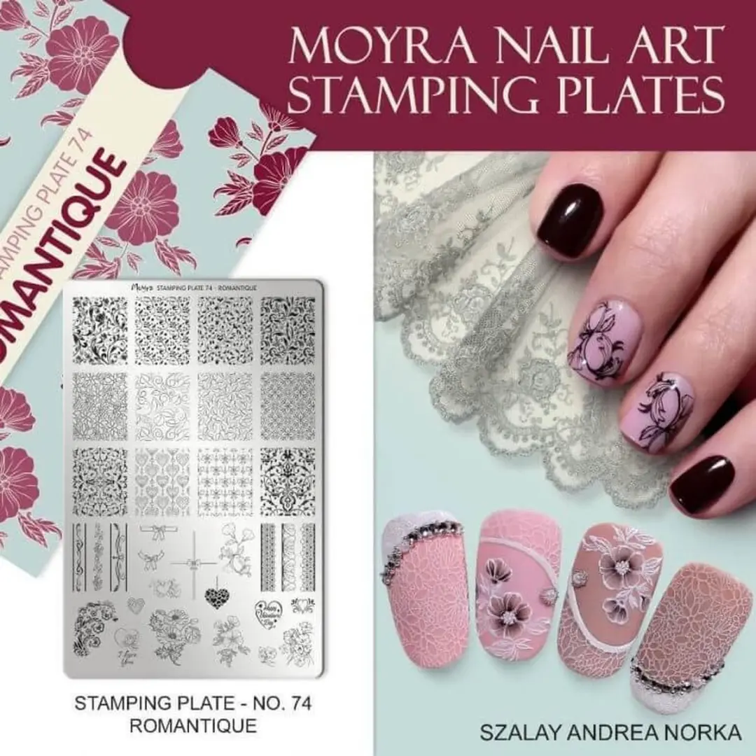 Moyra Stamping Plate 74 Romantique - 55g