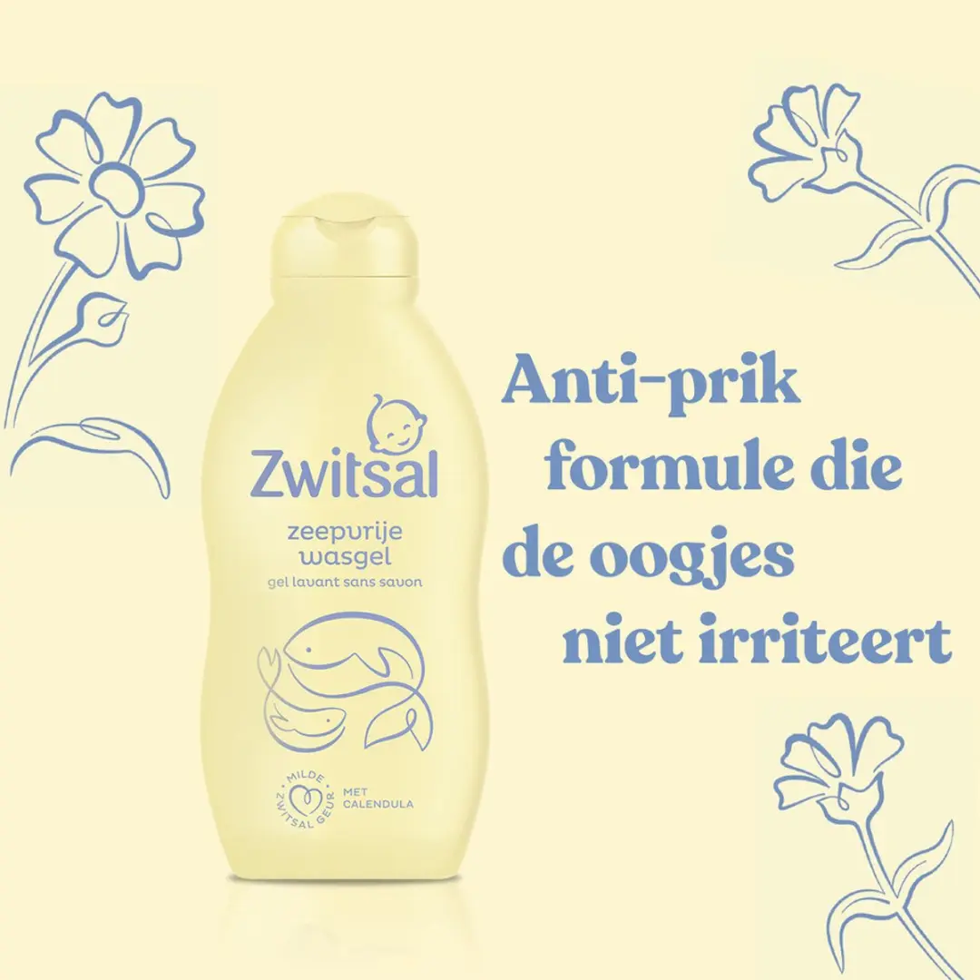 Zwitsal Baby Zeepvrije Wasgel 200ml