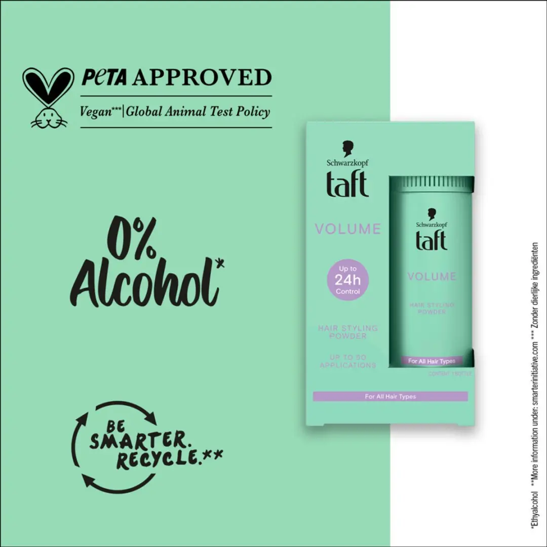 Taft True Volume Haarpoeder 10g - Turquoise/Paars