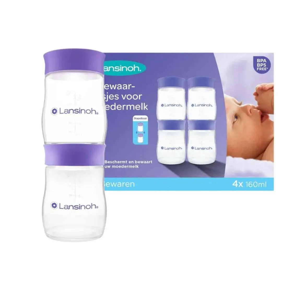 Lansinoh Natural Wave Bewaarflesjes 160ml