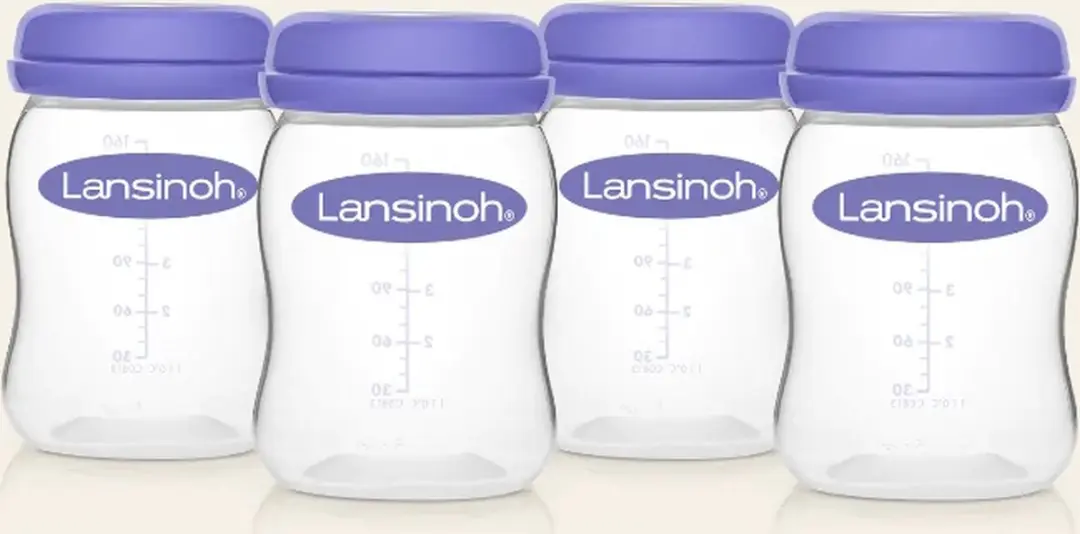 Lansinoh Natural Wave Bewaarflesjes 160ml - 4 Stuks