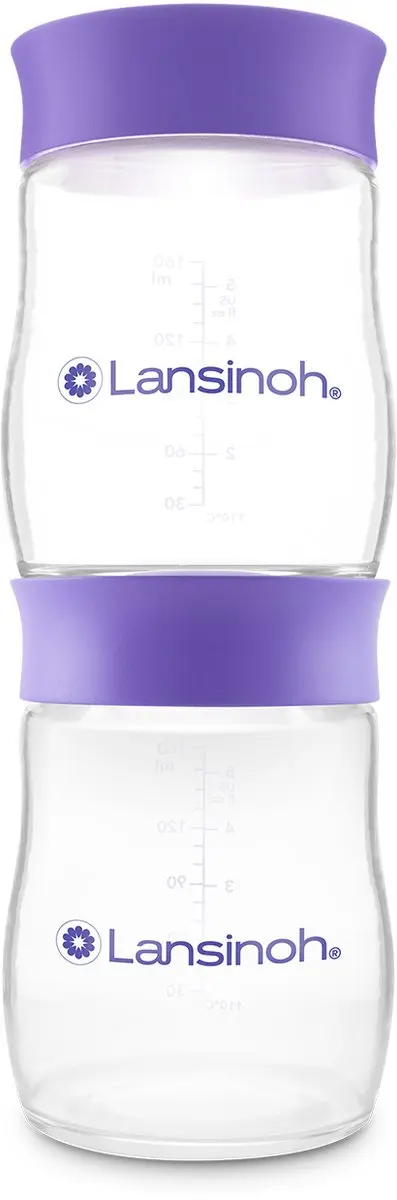 Lansinoh Natural Wave Bewaarflesjes 160ml - 4 Stuks