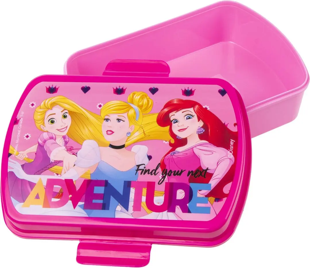 Princess Lunchbox 300ml - Roze - 2 Stuks