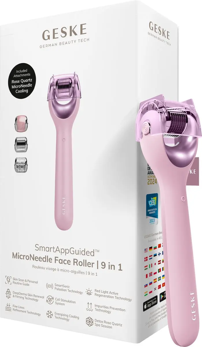 GESKE SmartAppGuided MicroNeedle Face Roller 9-in-1