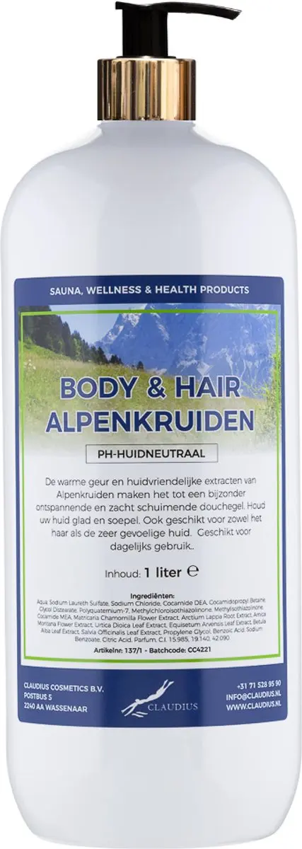 Splashbox Cosmetics Alpenkruiden Body & Hair 1L