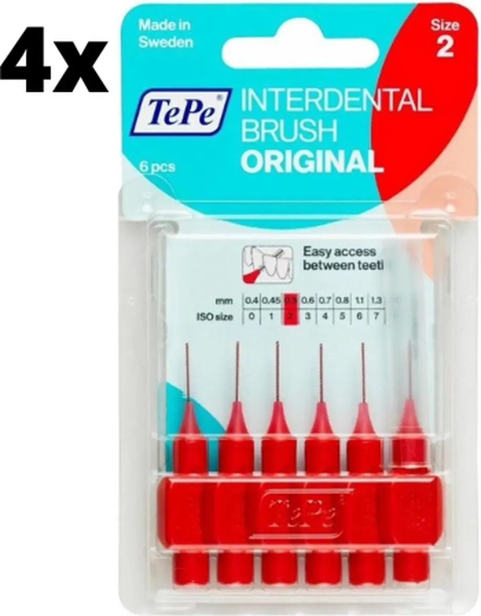 TePe Ragers Rood 0,5mm