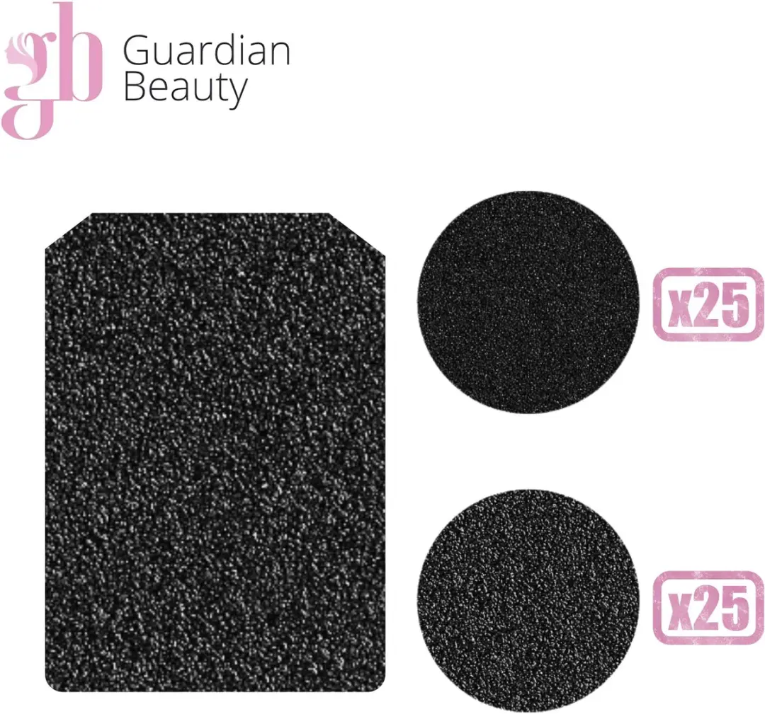 Guardian Beauty Pedicurevijlpads 50 Stuks - Zwart