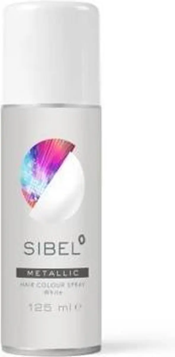 Sibel Metallic Hair Colour Spray Wit - 125ml
