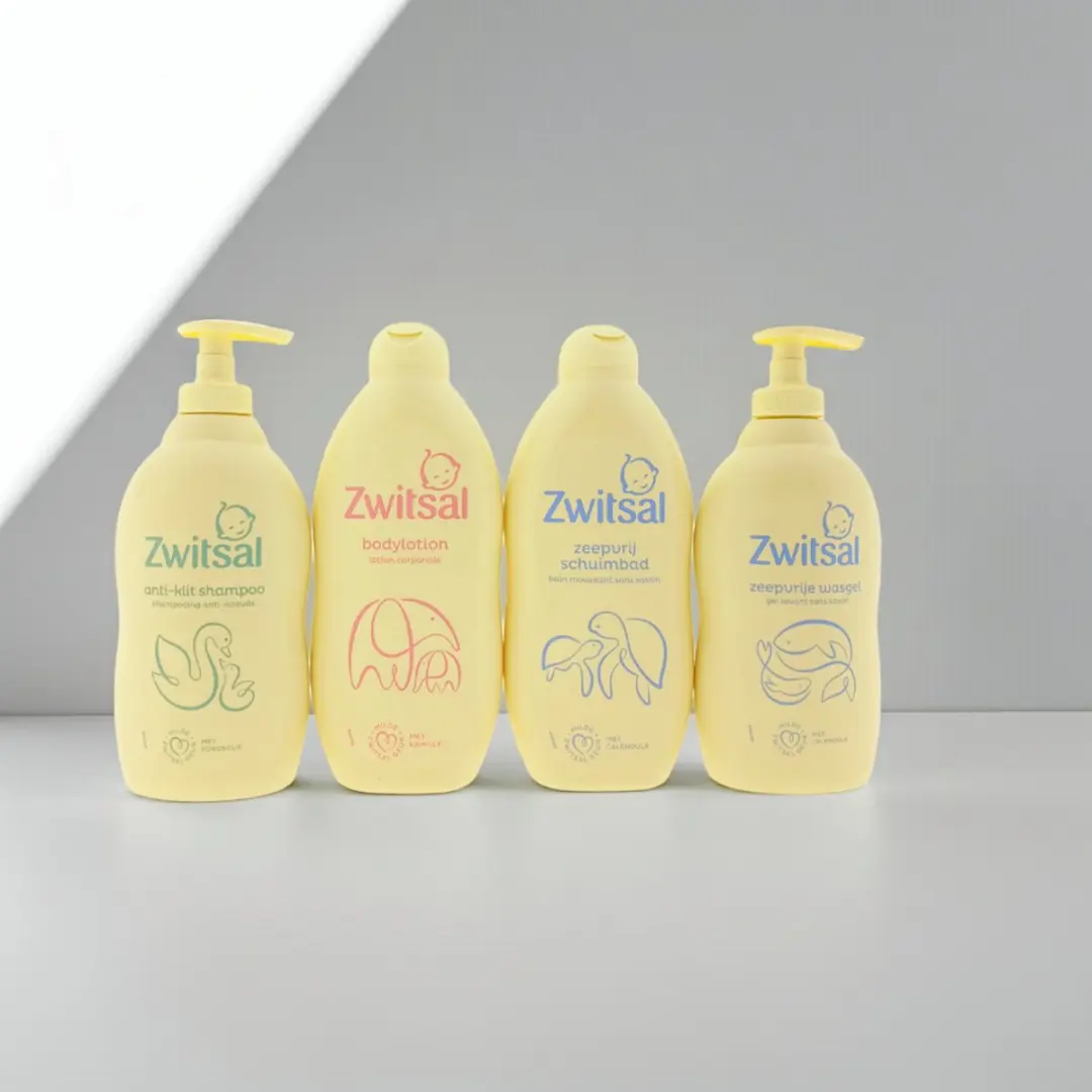Zwitsal Baby Verzorgingsset 4x400ml - Geel