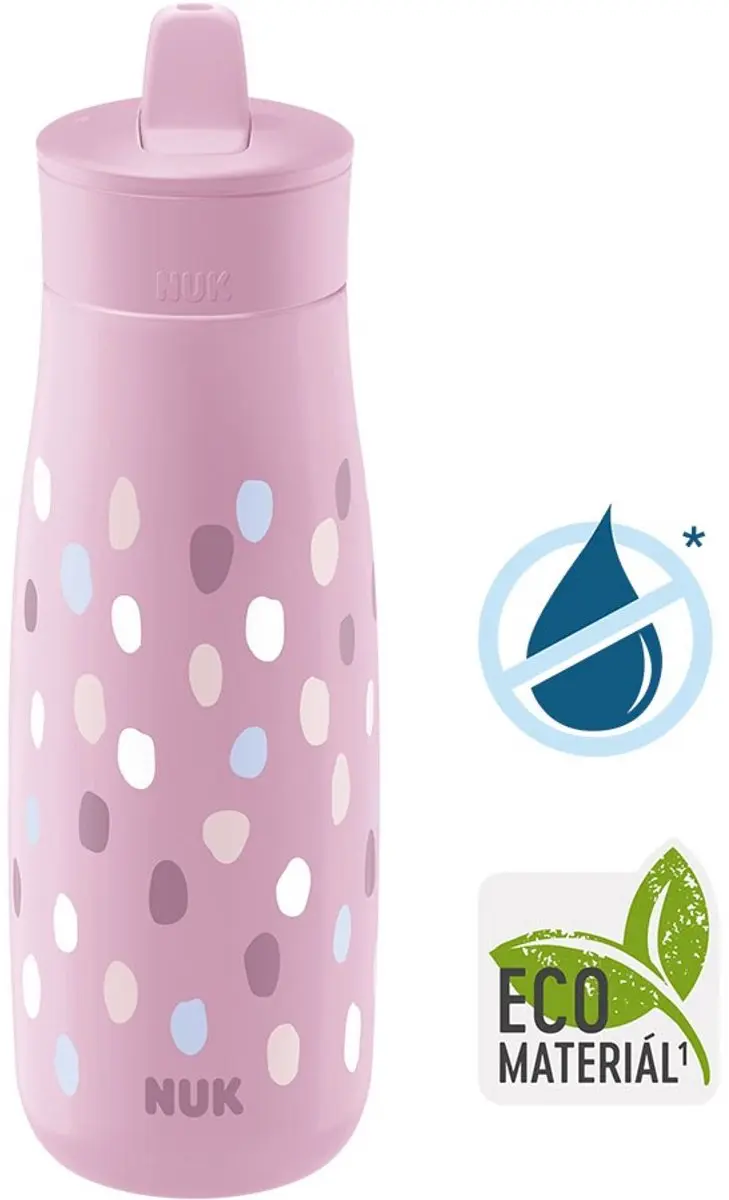 NUK Mini-Me Flip 2-in-1 Babyfles 450ml - Roze