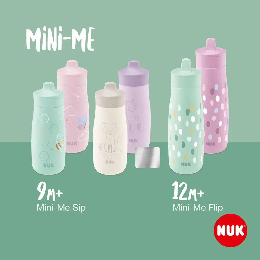 NUK Mini-Me Flip 2-in-1 Babyfles 450ml - Roze