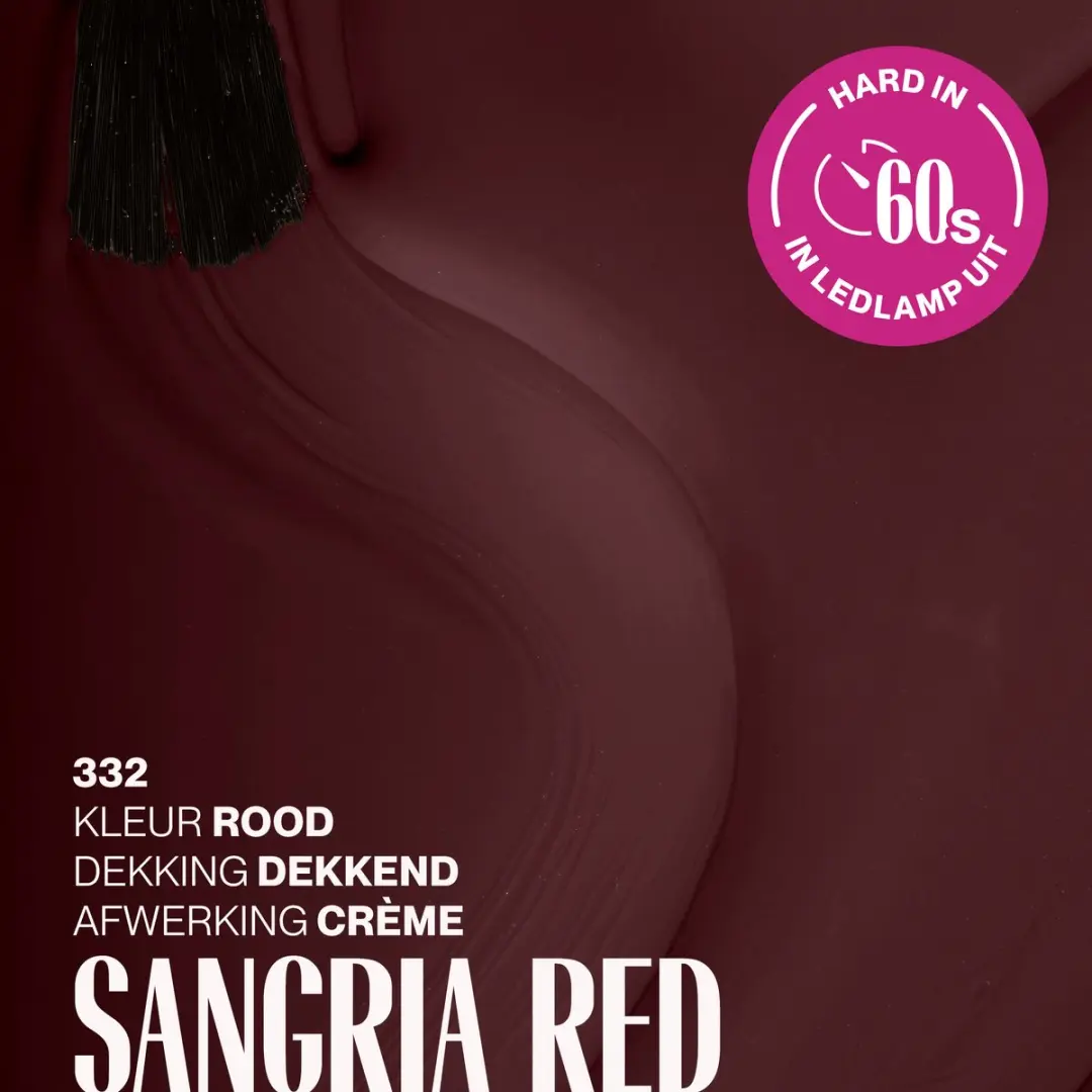 Pink Gellac Sangria Red 332 Gellak - 15ml