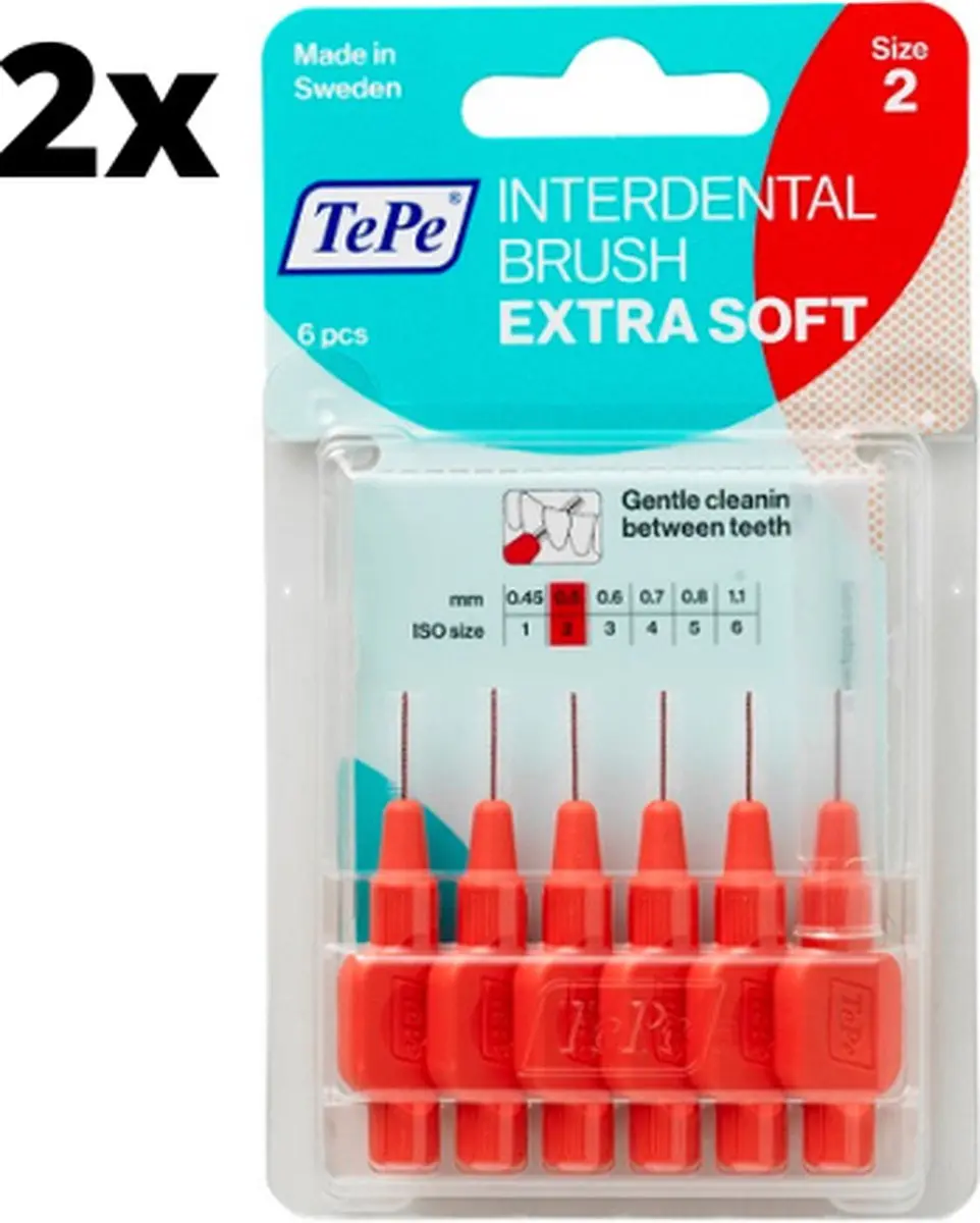 TePe Extra Soft Lichtrood 0,5mm