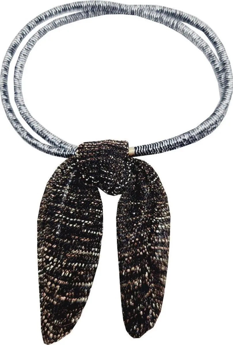 Haarsoires Haarelastieken Strik 5cm Glitter - Goud/Grijs/Zilver - 3 Stuks