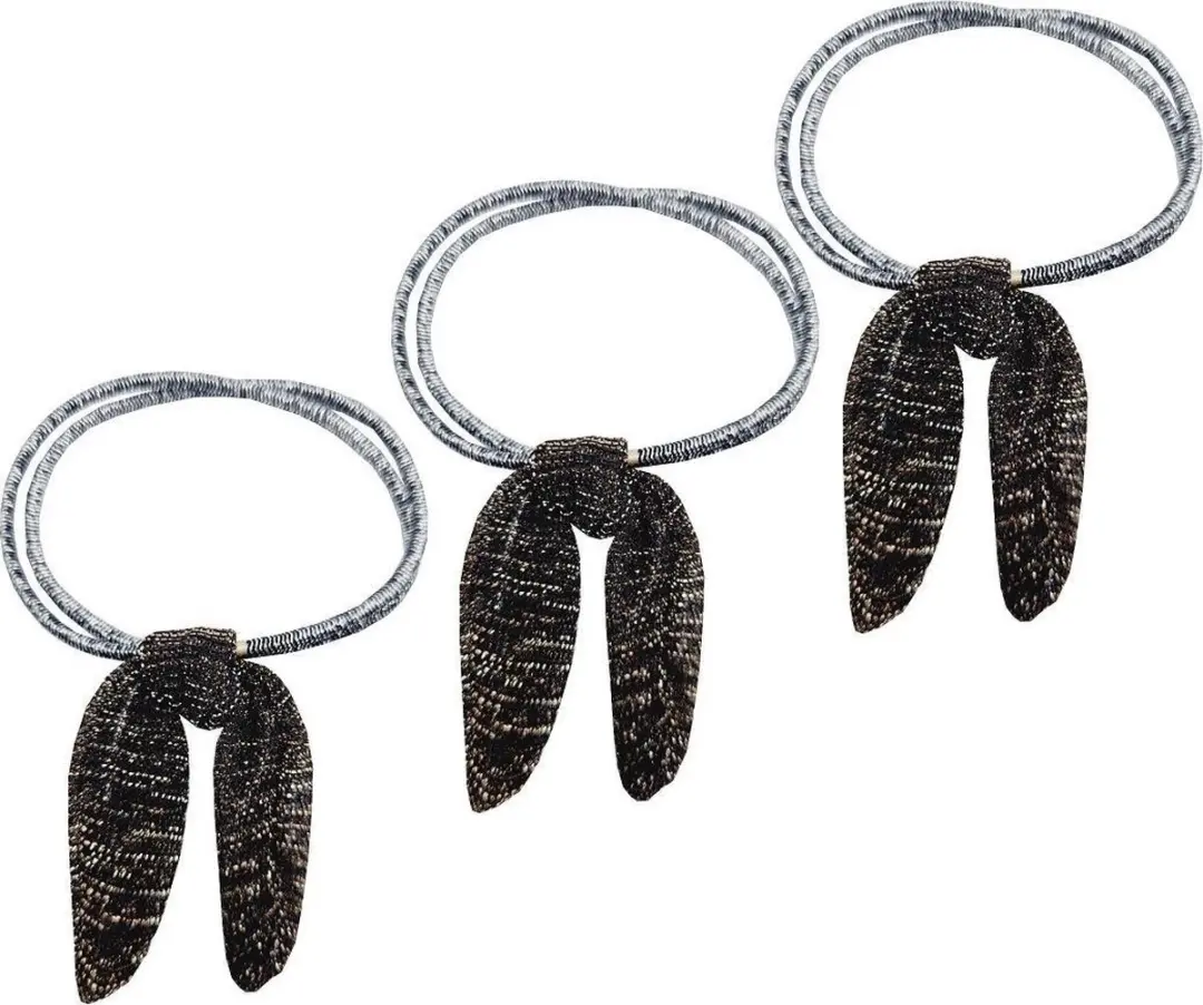 Haarsoires Haarelastieken Strik 5cm Glitter