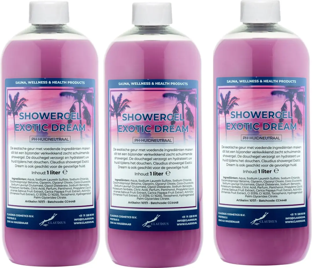 Splashbox Cosmetics Claudius Douchegel Exotic Dream 1L