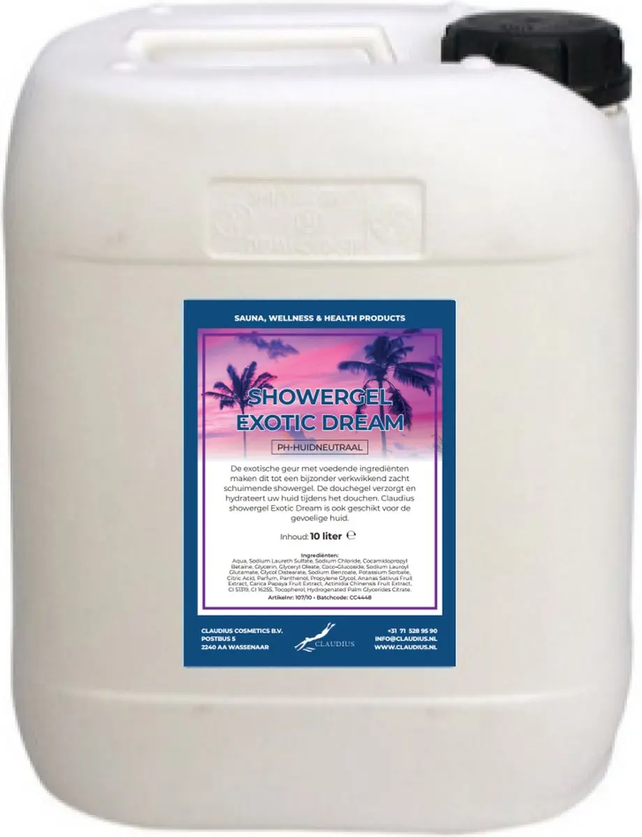 Splashbox Cosmetics Claudius Douchegel Exotic Dream 10L