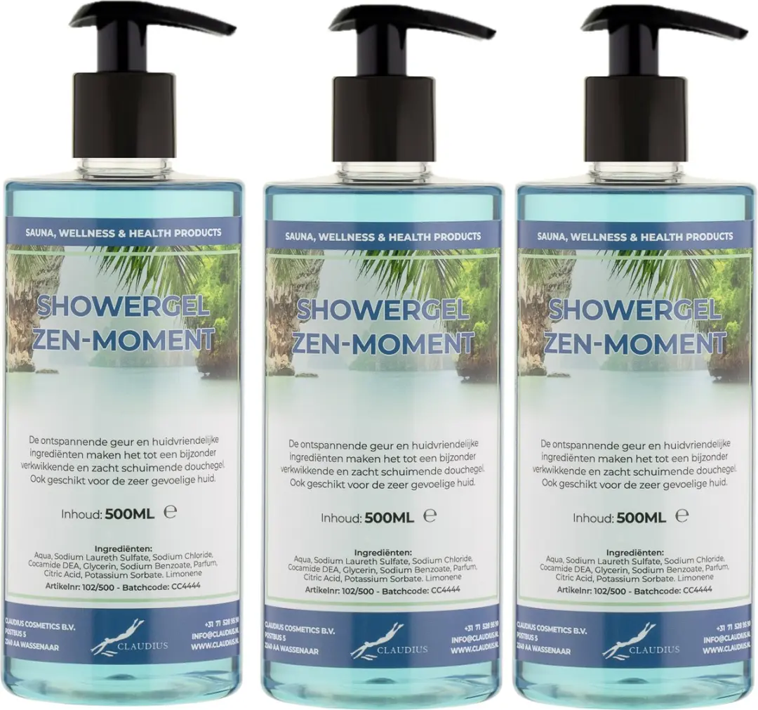 Splashbox Cosmetics Zen Moment Douchegel 500ml - 3 Stuks