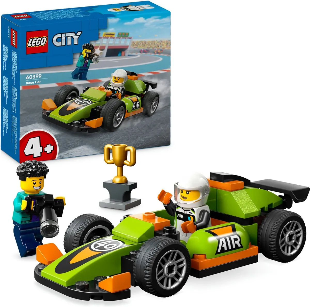 LEGO City Groene Racewagen 60399 - 2 Minifiguren