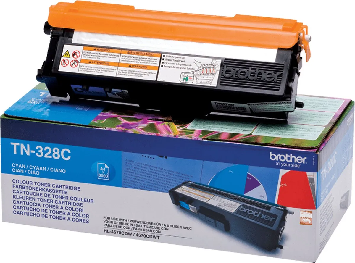 Brother TN-328C Tonercartridge - Cyaan