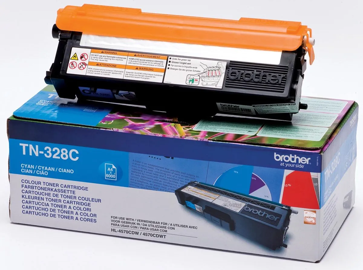 Brother TN-328C Tonercartridge - Cyaan