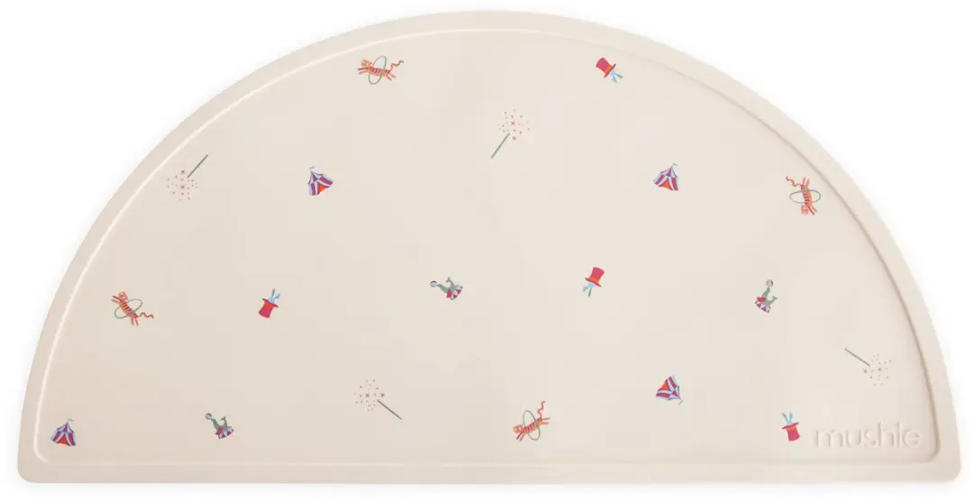 Mushie Siliconen Placemat Circus Print