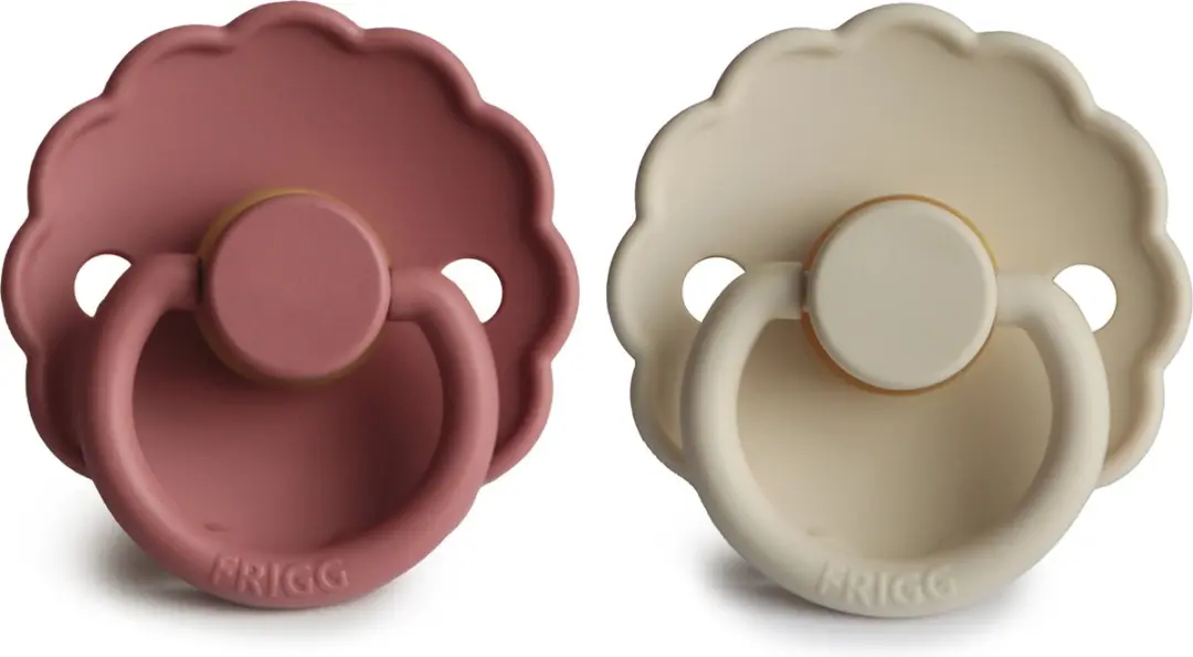 BIBS Frigg Fopspeen - Maat 1 0-6 Maanden - 2 Stuks - Daisy Cream