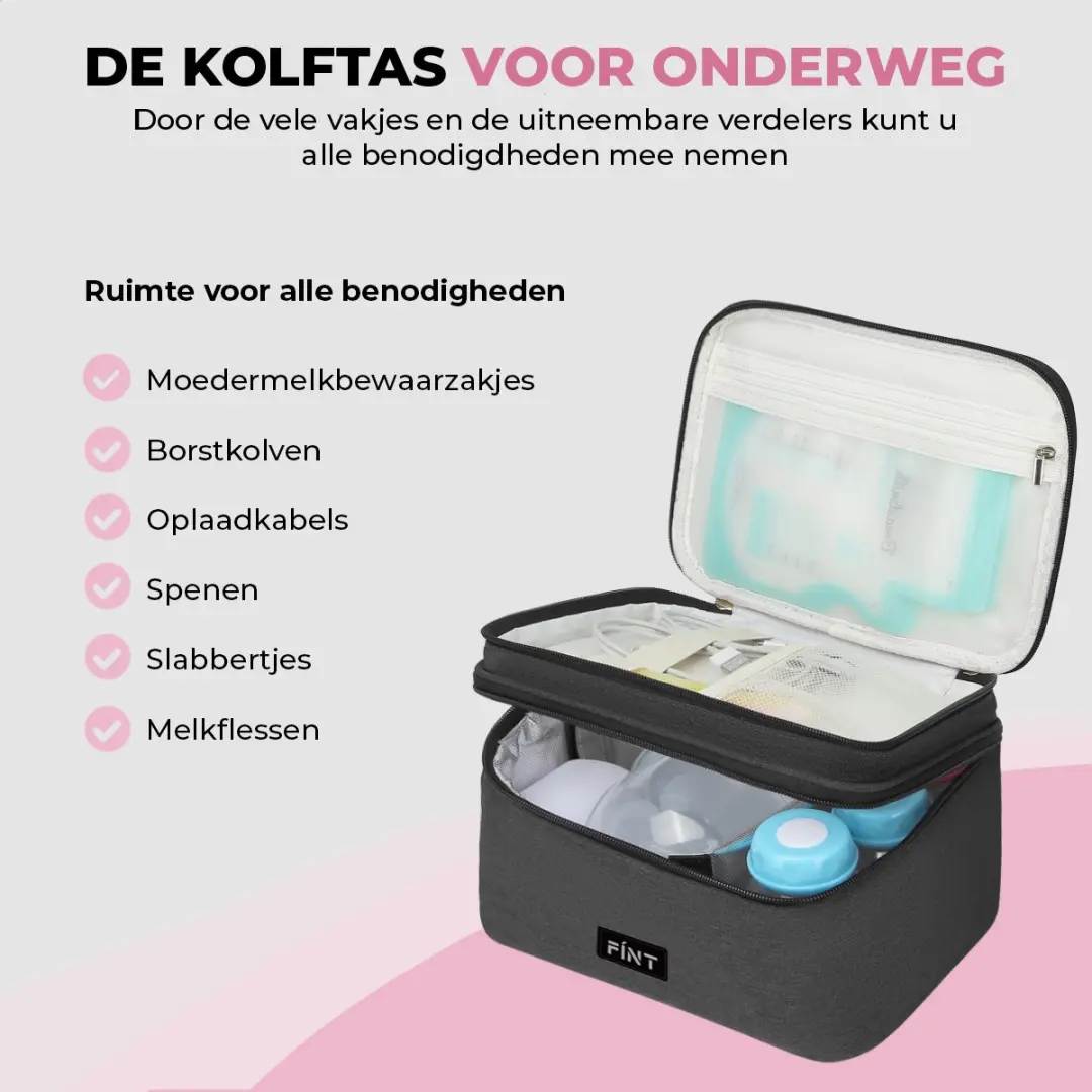 FÍNT Luxe Koeltas 6L - Zwart