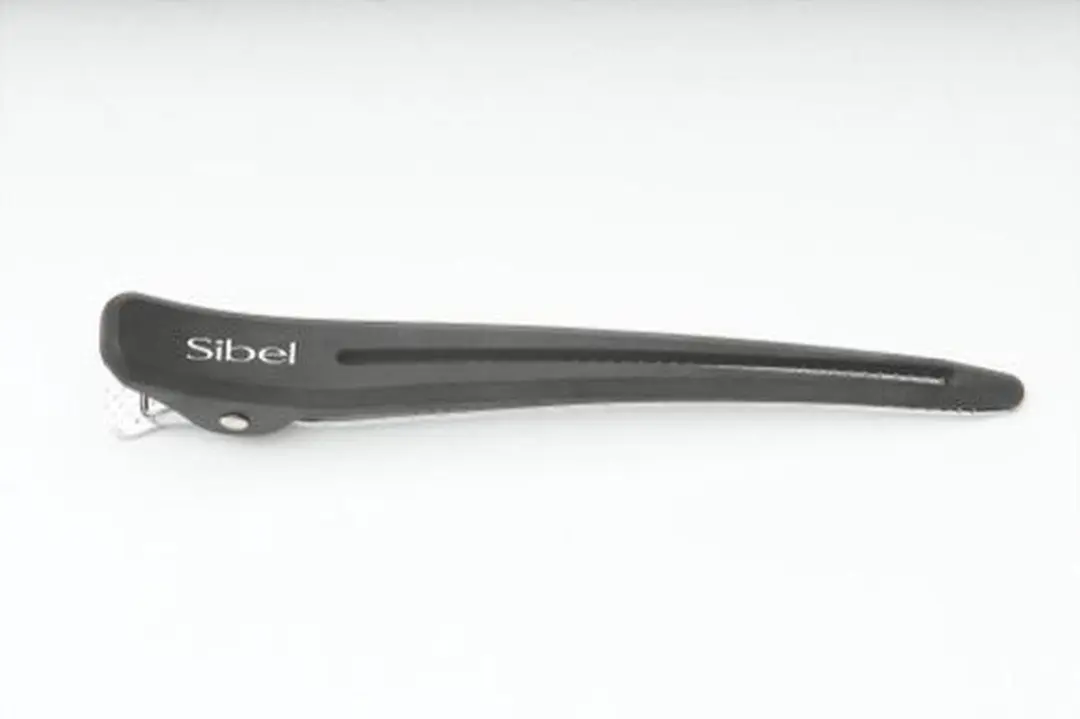 Sibel Afdeelclips Carbon 6 Stuks - 12cm Zwart