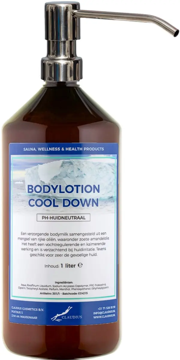 Splashbox Cosmetics Bodylotion Cool Down 1L - RVS pomp