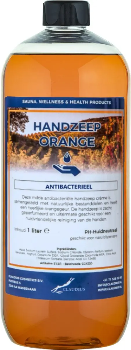 Splashbox Cosmetics Handzeep Orange 1L