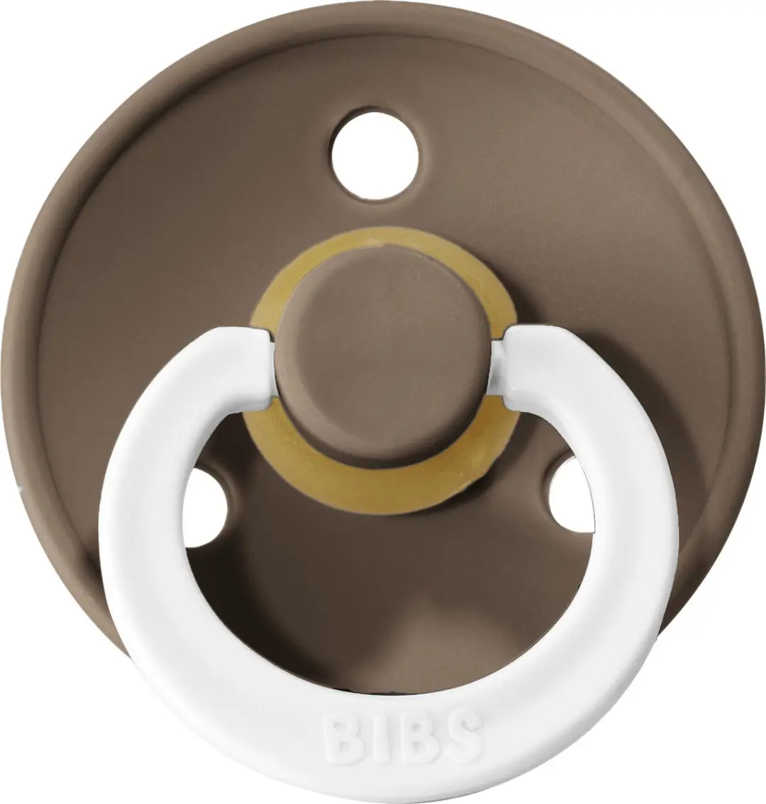 BIBS Fopspeen Dark Oak Glow in the Dark 0-6 Maanden