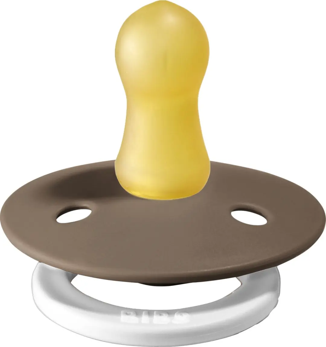 BIBS Fopspeen Dark Oak Glow in the Dark 0-6 Maanden