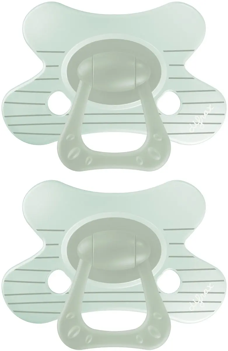 Difrax Natural Fopspeen 12-18 Maanden - Lichtgroen - 2 Stuks